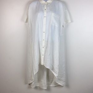 Elieen Fisher Tunic Womens Small High Low Button F